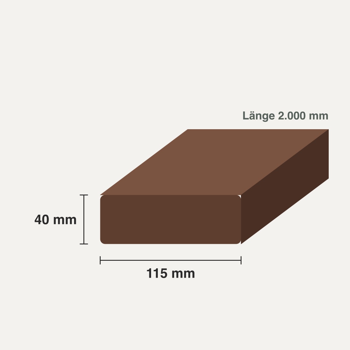 MOSO Bamboo X-treme Outdoorbalken 2000x115x40mm