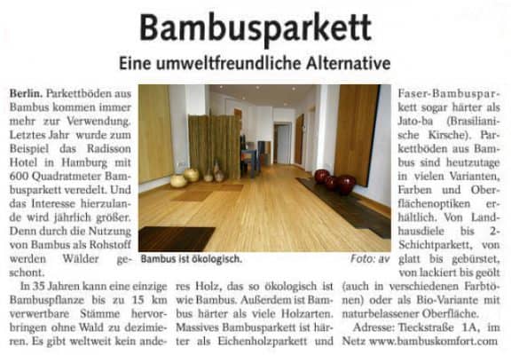 bambusparkett berliner abendblatt