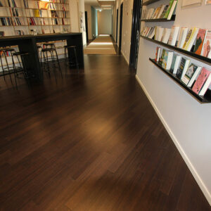 Bambus 2-Schicht-kurzstab Charcoal vertikal matt lackiert